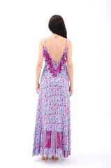 Sınırlı Seri: Vloris Boho Bohem Desenli Maxi Elbise
